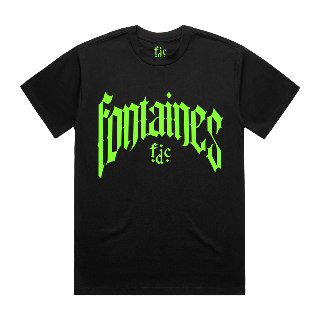 Rock Off Officially Licensed Products Fontaines D C Gothic Band Logo T Shirt Size S