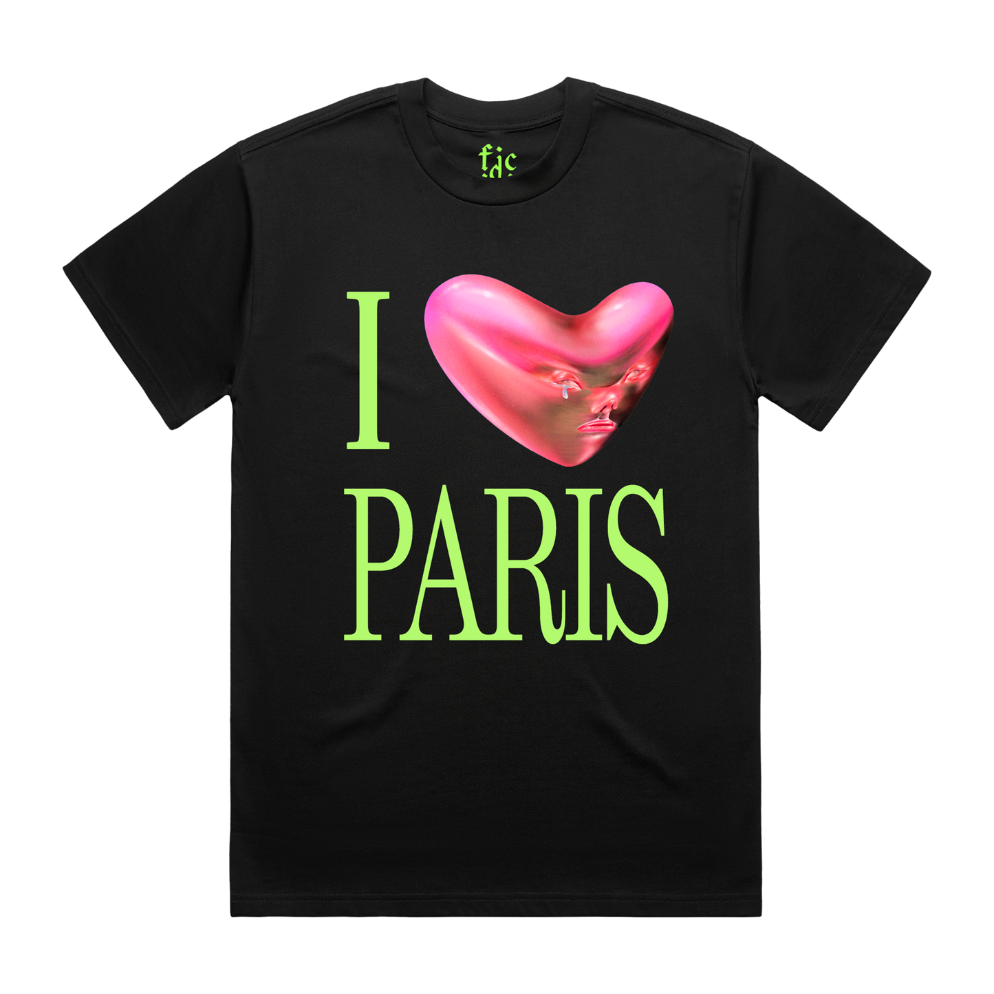 I Heart Paris Black T-Shirt