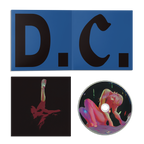 Fontaines DC Dopamine Chamber music bundle. A music album package layout on a white background, featuring a blue open sleeve with large black 'D.C.